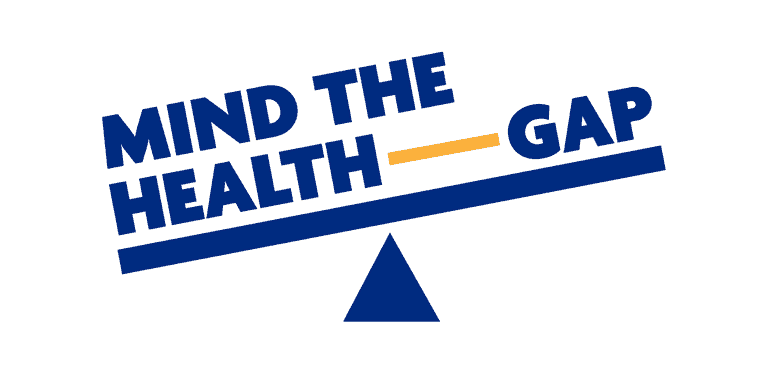 mind the health gap logo
