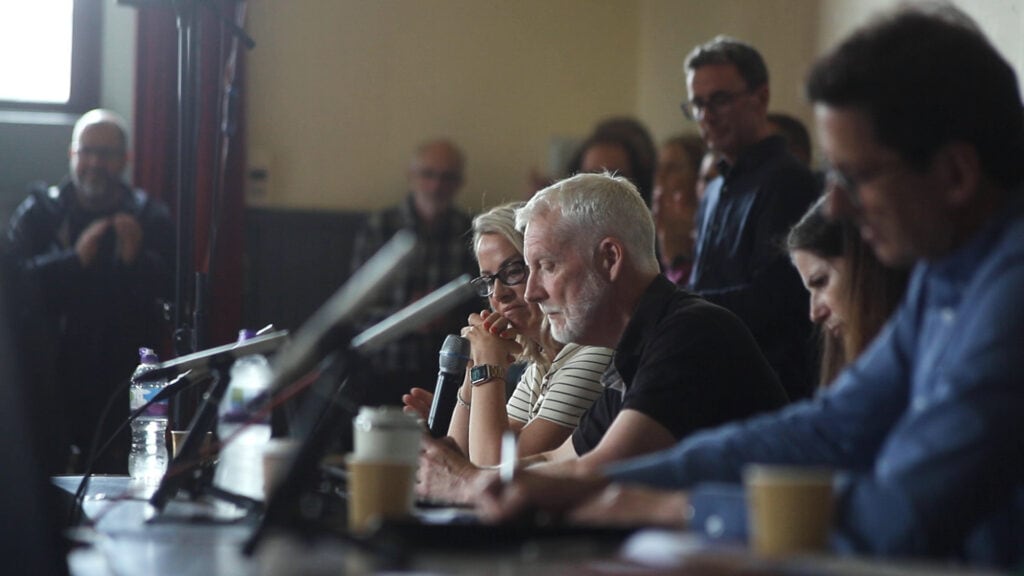 Andy Fraser at the Beauly convention of Community Councils | Photo by Vox Vallium
