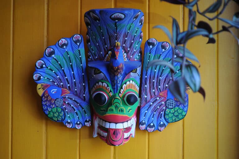 Sri Lankan decor in Kofi Kade, one of Glasgow's two Sri Lankan food spots. Credit: John Bowden