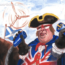 A section of Martin Laird's The Great Energy Heist illustration