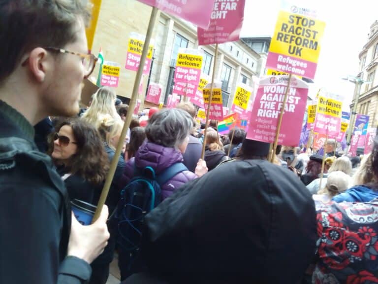 Anti racism march in Edinburgh
