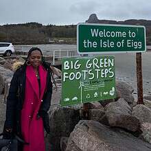 Rachel Itenderezwe in Eigg