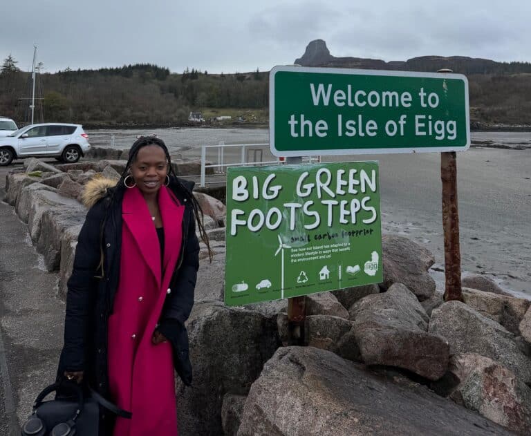 Rachel Itenderezwe in Eigg