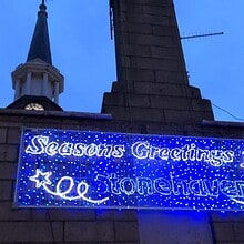 christmas lights in stonehaven