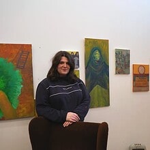 Katie McGroarty in her Dundee studio