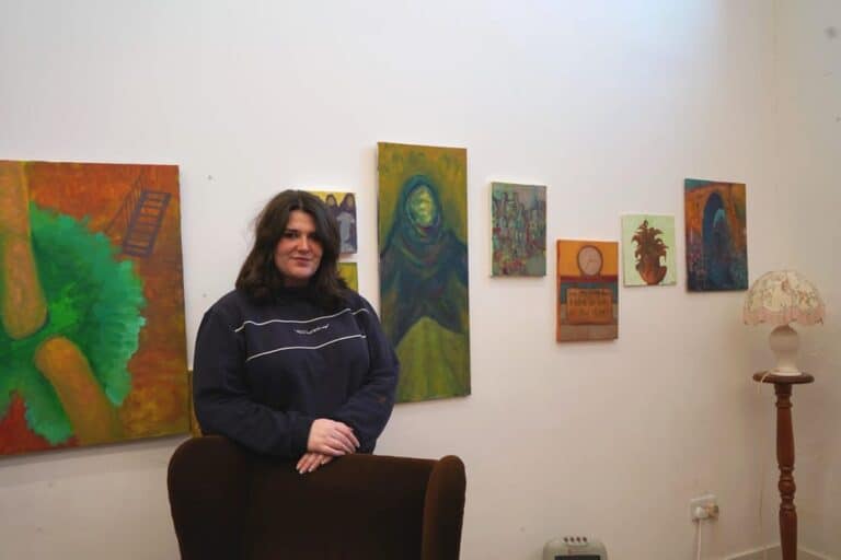 Katie McGroarty in her Dundee studio